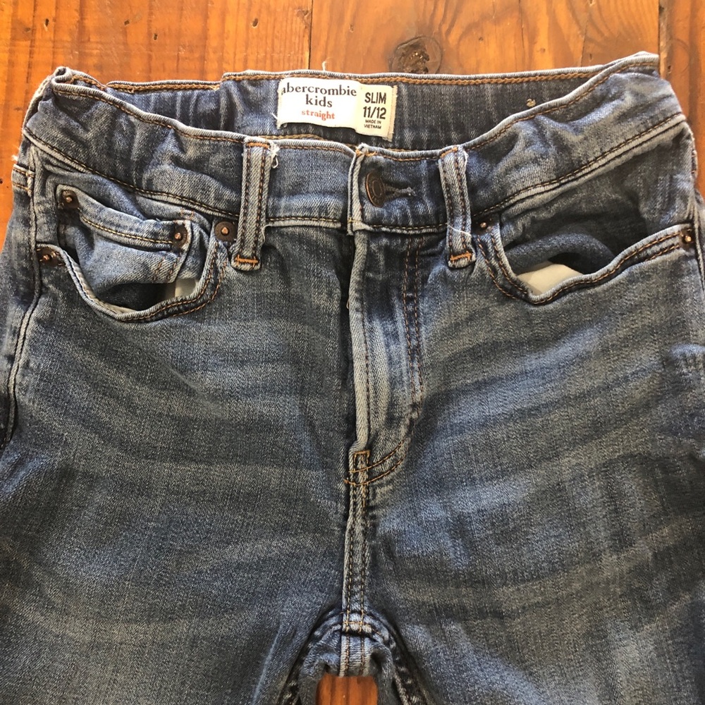 Abercrombie Kids Dark Wash Slim Jeans, wonder nation straight jeans